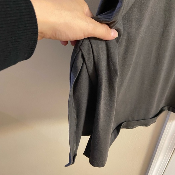 Elm Design greenish grey crewneck Jersey top oversized lagenlook Large NWT - Picture 6 of 9